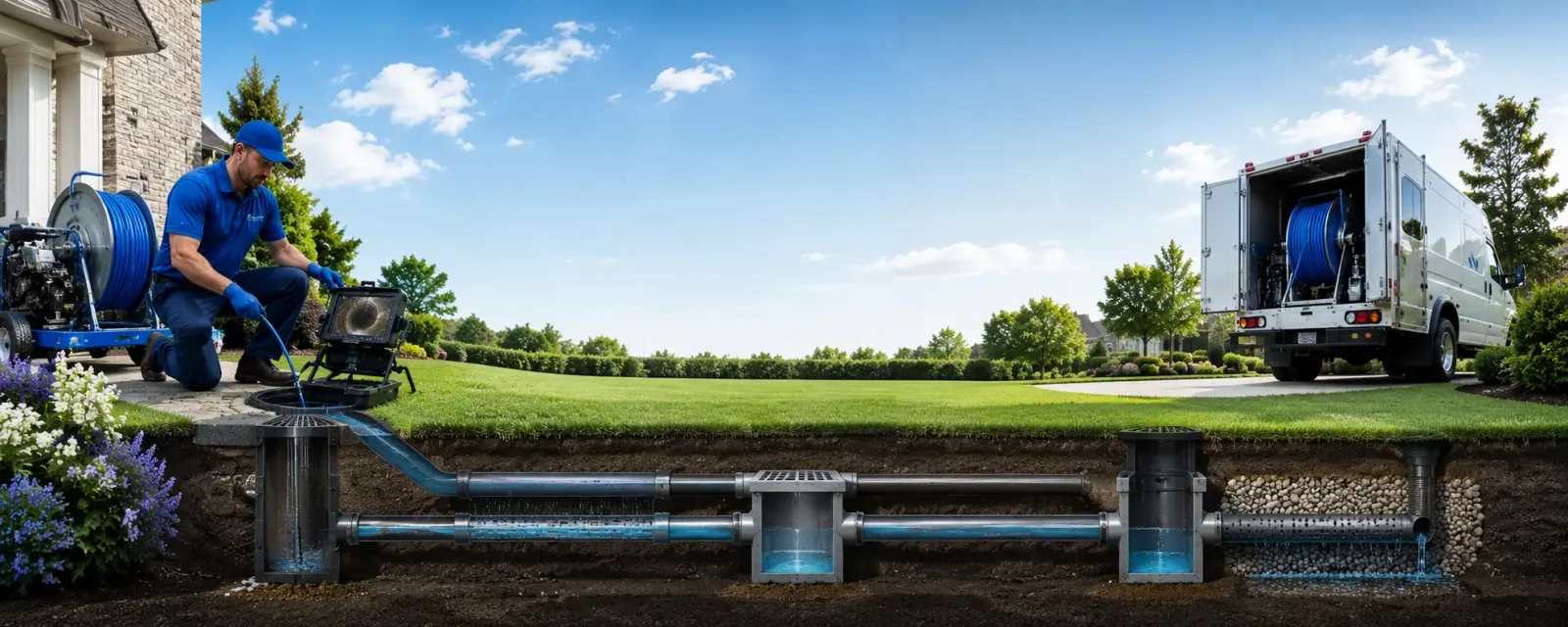 Outdoor drain cleaning information for West Chesterfield, NH